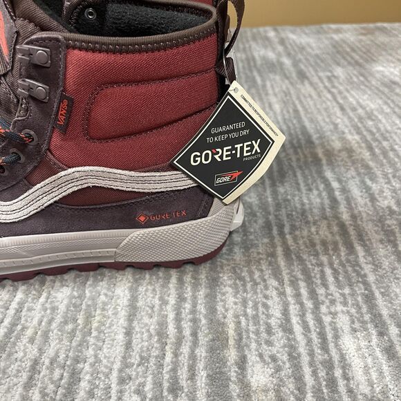 Vans MTE GORE-TEX Shoes Mens Size 8 Burgundy Brown Gray High Top Waterproof main image 4